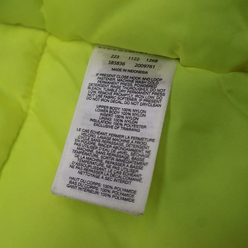 Columbia Jacket Boys XS 6/7 Grey Lightning Lift II Insulated Puffer Ski Snow